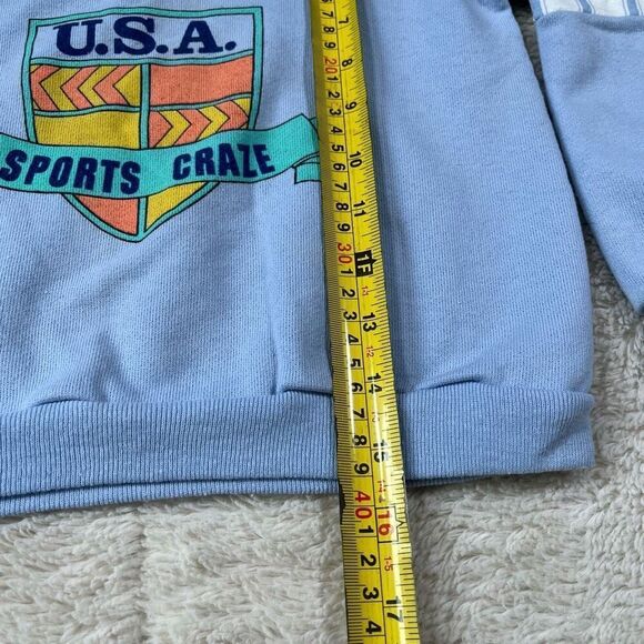 Vintage 90s Members Only Pastel Kids USA Sports Craze Crewneck Sweatshirt - Picture 6 of 6